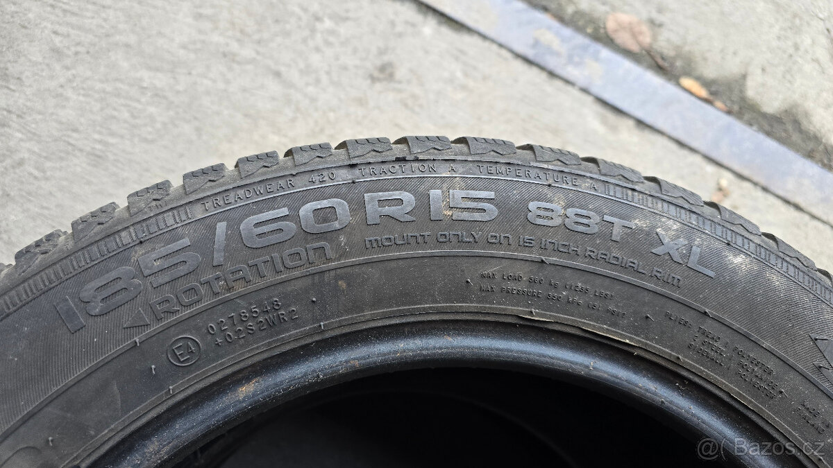 185/60/15 4x zimní pneu Nokian - 7