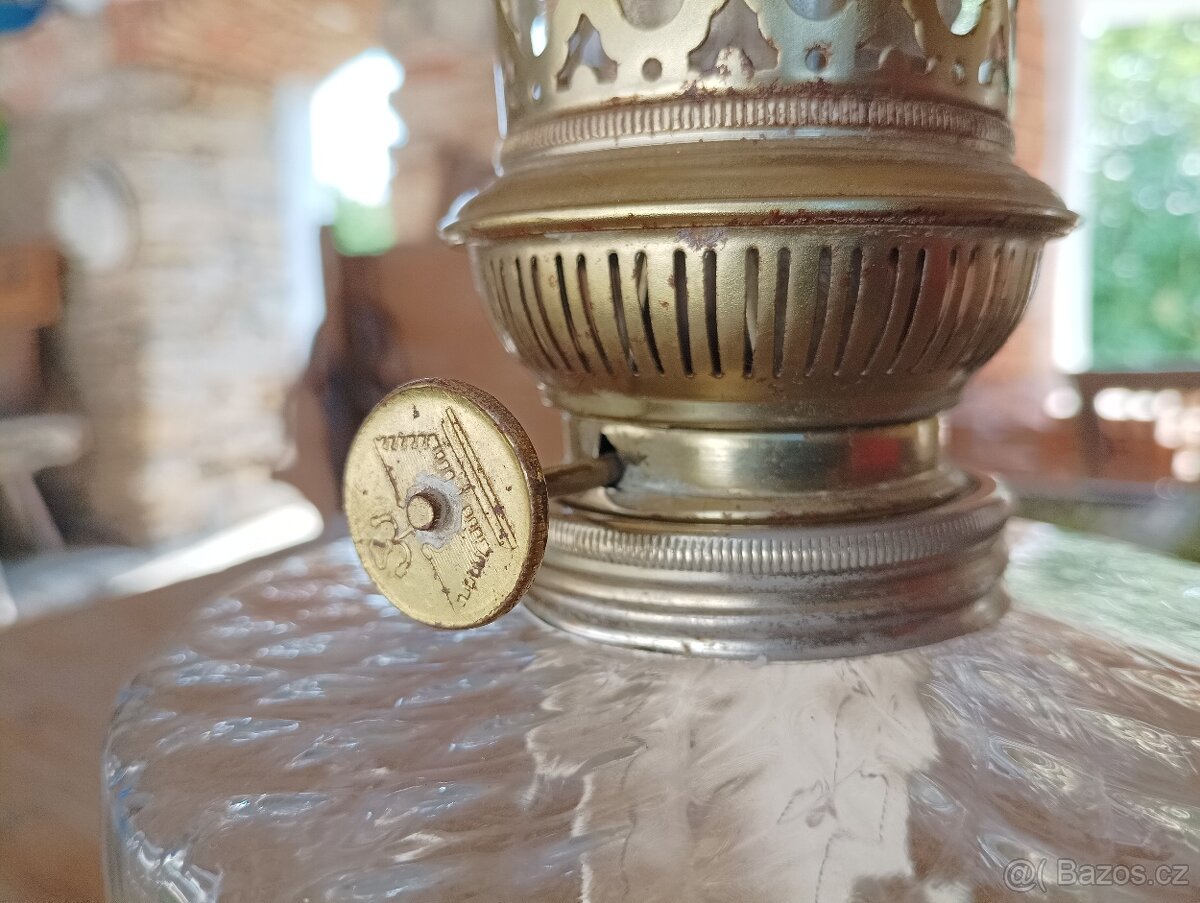 STAROŽITNÁ PETROLEJKA VE STYLU ART NOUVEAU, FRANCIE, 1900 - 7