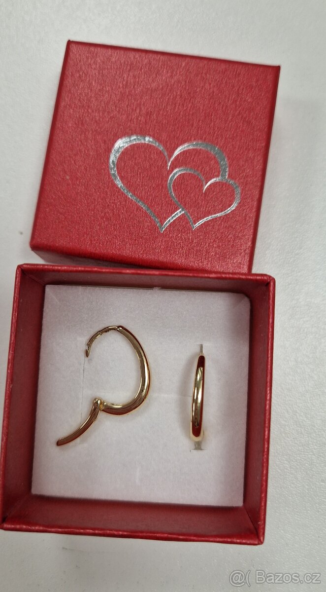 Krásné pozlacené naušnice - 7