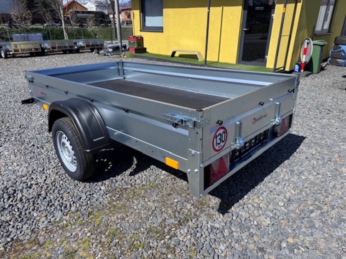 Přívěsný vozík 252x130cm, sklopný, 750kg, 130km/h - 7