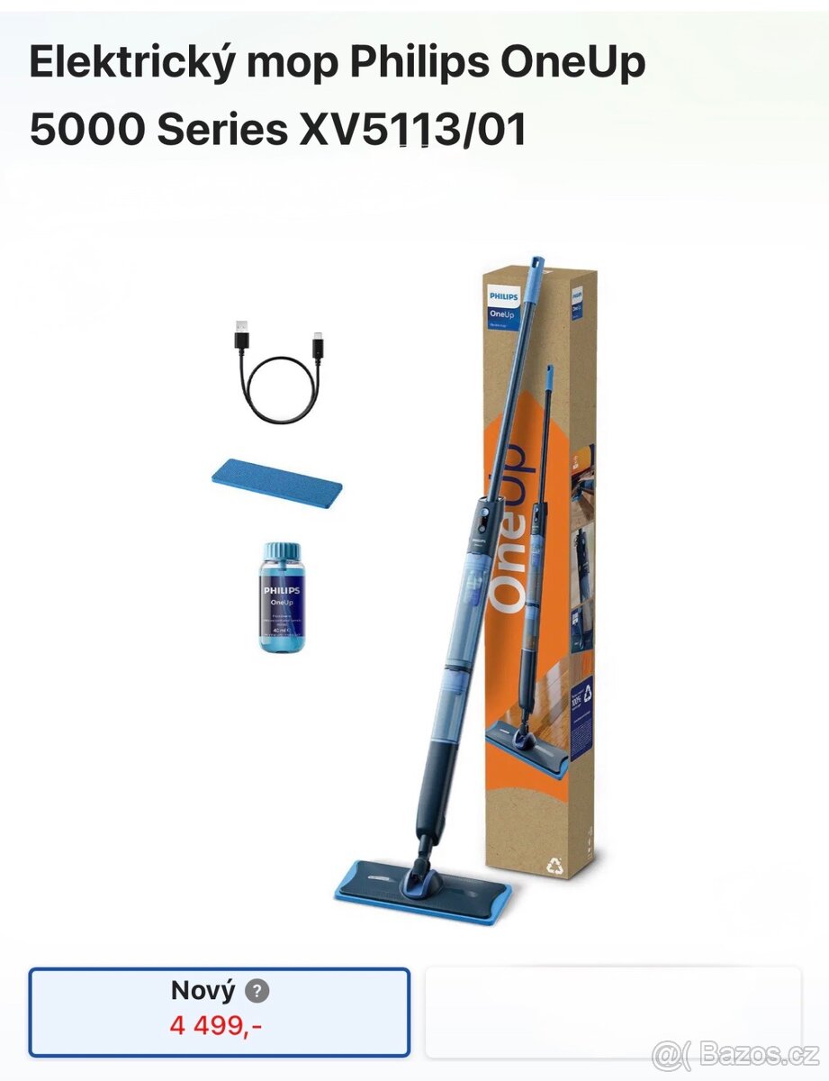 Elektrický mop Philips OneUp ,, NOVÝ/ ZABALENÝ “ - 7