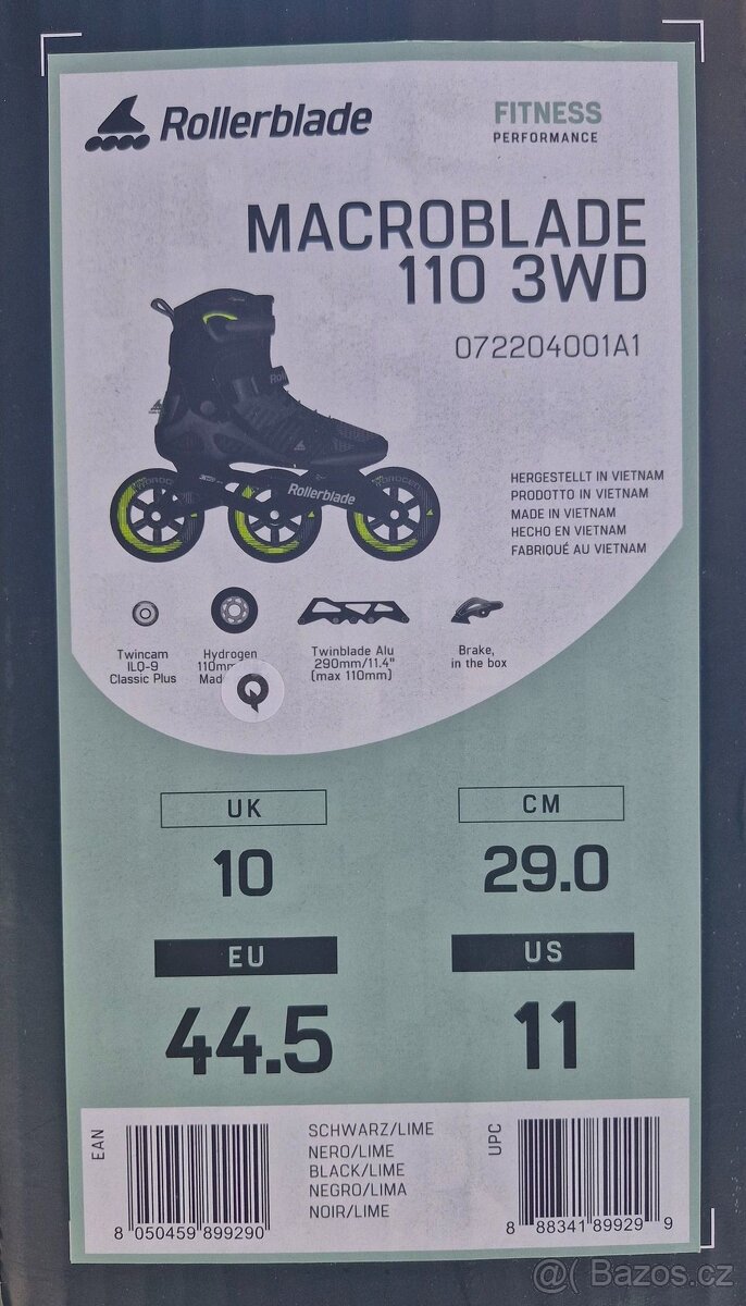 Kolečkové brusle Rollerblade MACROBLADE 110 3WD - 7