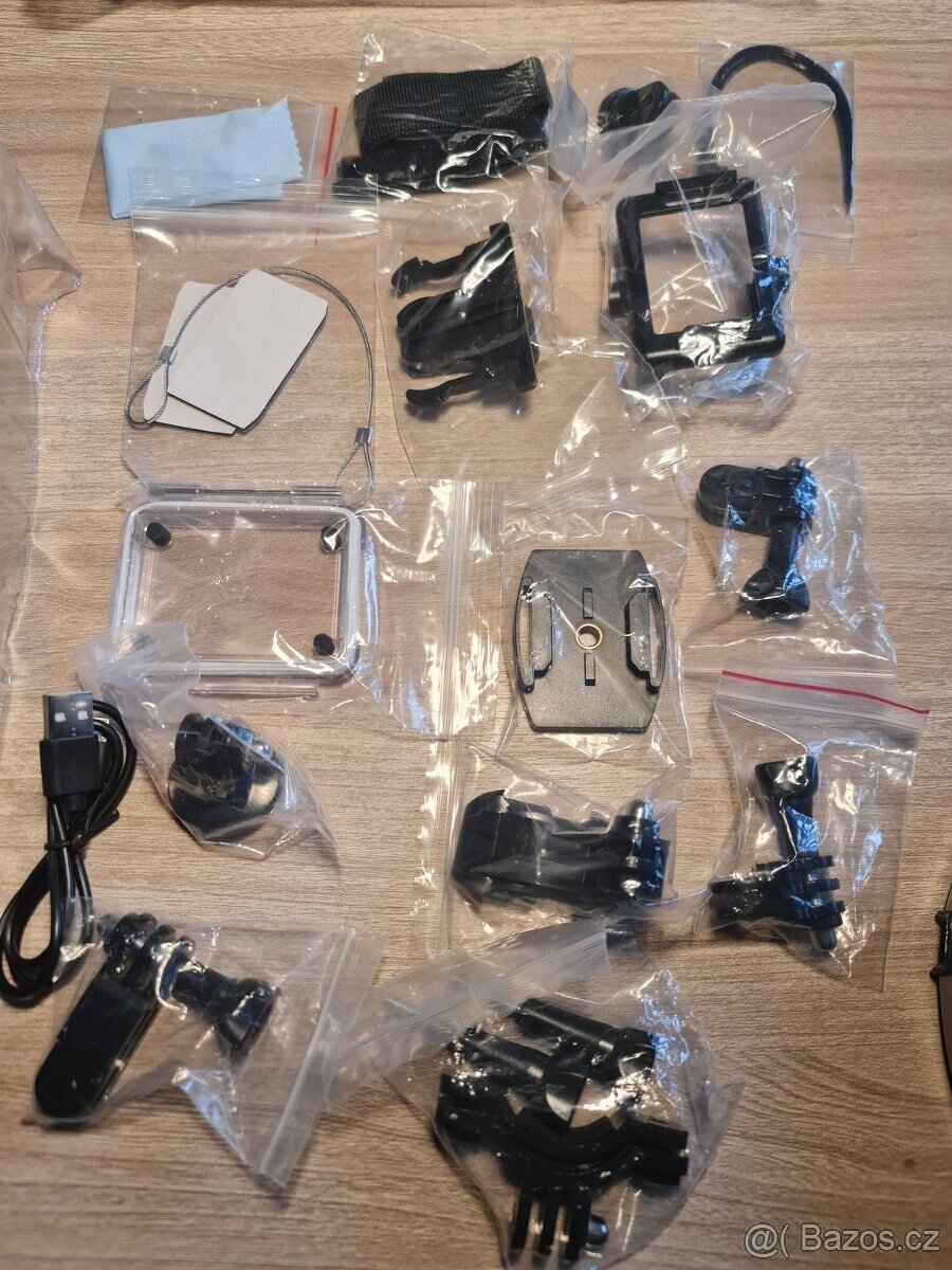 Outdoorová sportovní kamera 4K + bohaté příslušenství nová - 7