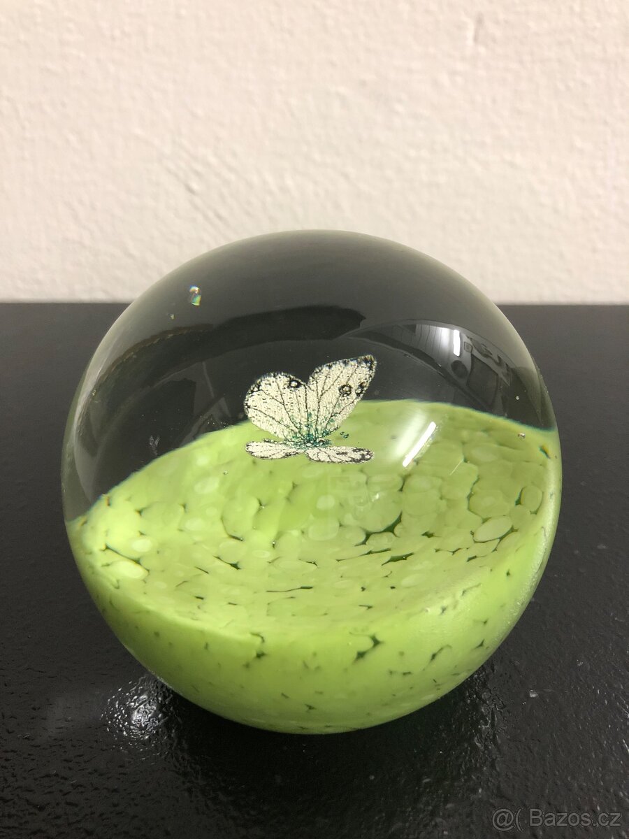 Starožitné těžítko s motýlem - 7