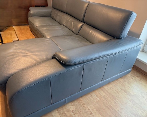 Kožená sedací souprava rohová - 7