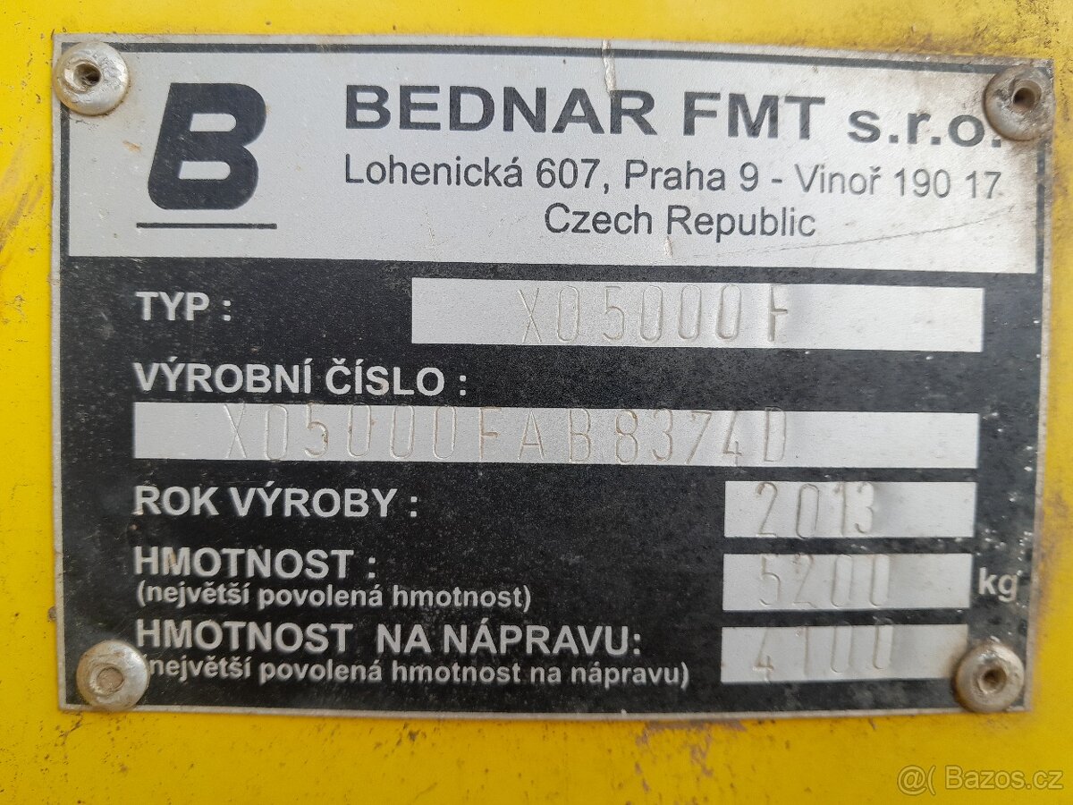 Diskový podmítač, BEDNAR 5,0 m - 7