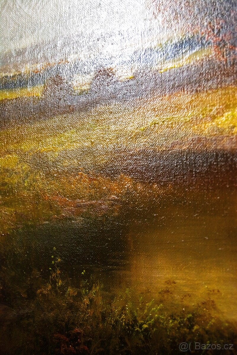 Krajina s řekou, G.Nesvadba, 1050 × 730 mm - 7