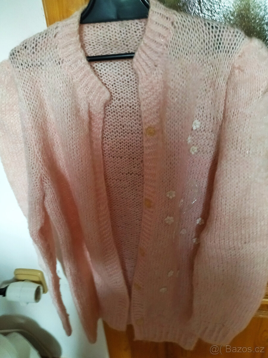 dám.+pá ručně pletené svetry, vlna na plet.předložka,čepice - 7