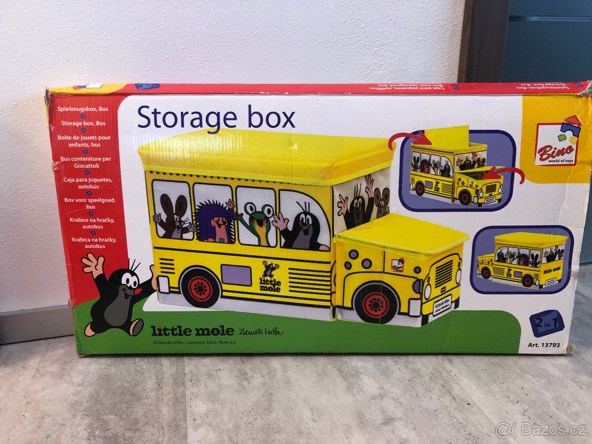 Krtek Krabice na hračky - Krteček Autobus Bino Olymp Klatovy - 7