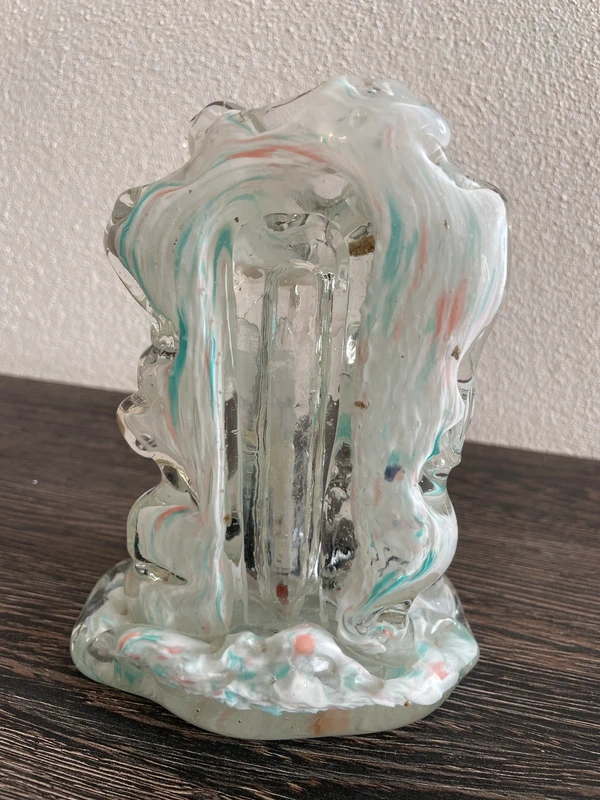 Hutní sklo Jaroslav Brychta Železný Brod teploměr kosatk - 7