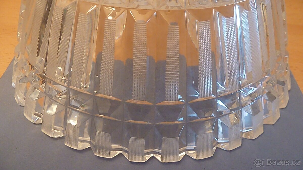 velká hluboká broušená mísa - 7