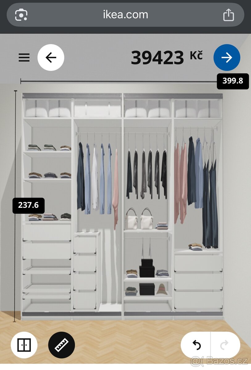 Šatní skříň IKEA PAX 400 cm - 7