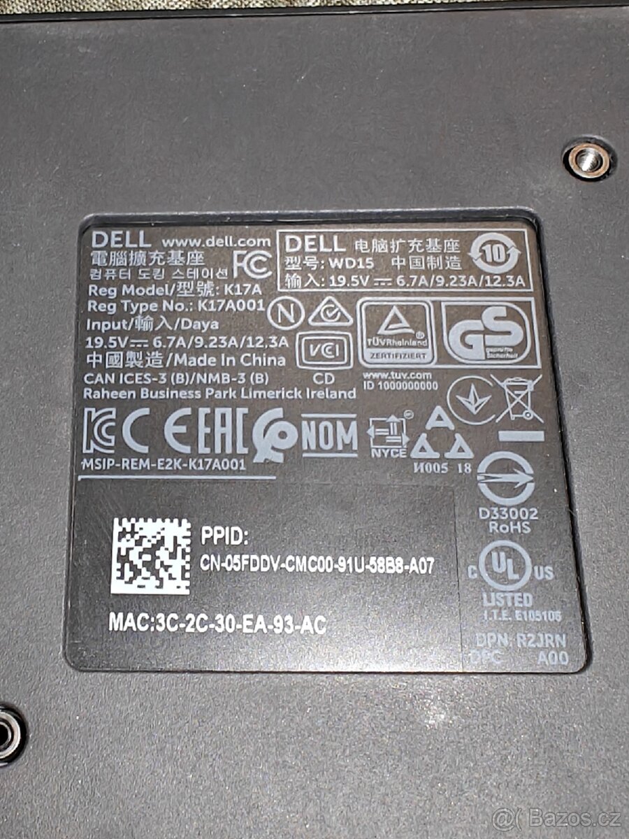 Dokovací stanice DELL K20A k17a001 - 7