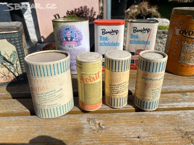 Stare plechovky, detsky zasyp - 7