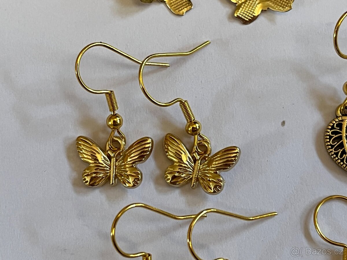 Naušnice ve zlaté barvě - 7