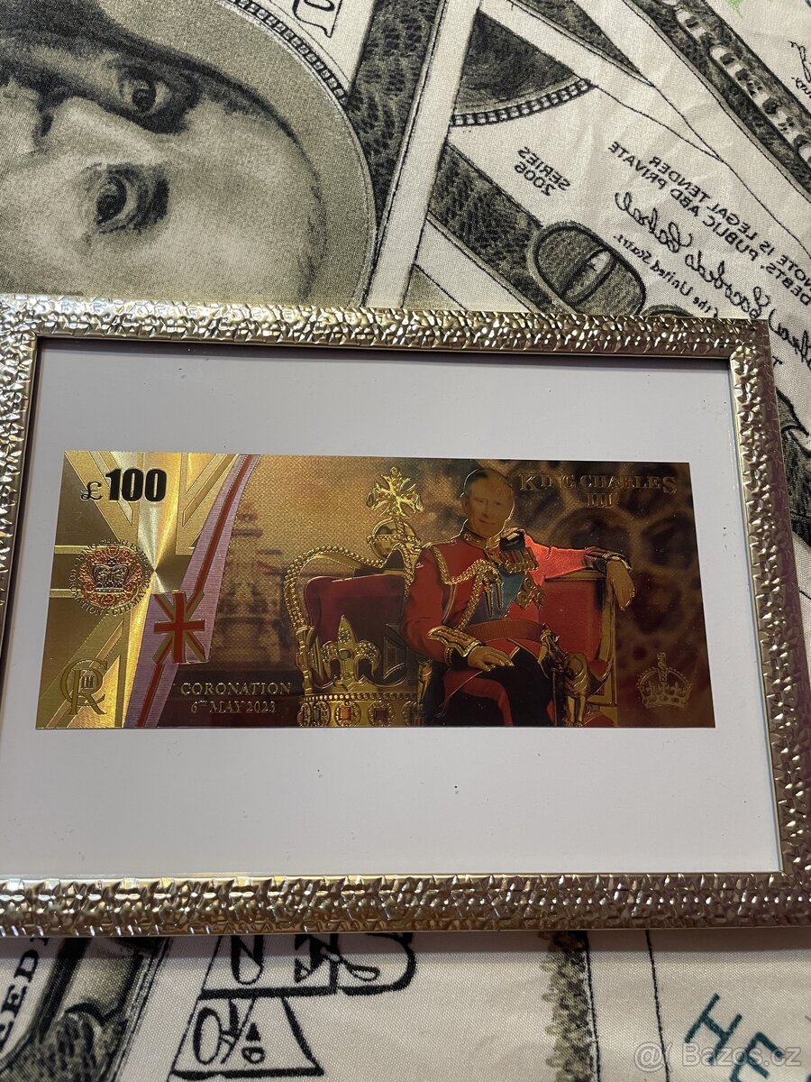 Zlatá bankovka různé druhy - 7