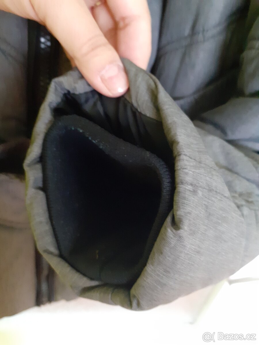 Dámská šedá zimní teplá bunda s páskem Yessica 44/46 - 7