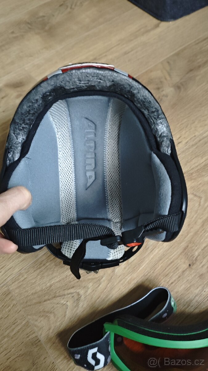 Dětská lyžařská helma vel. 48 -52 + lyžařské brýle - 7
