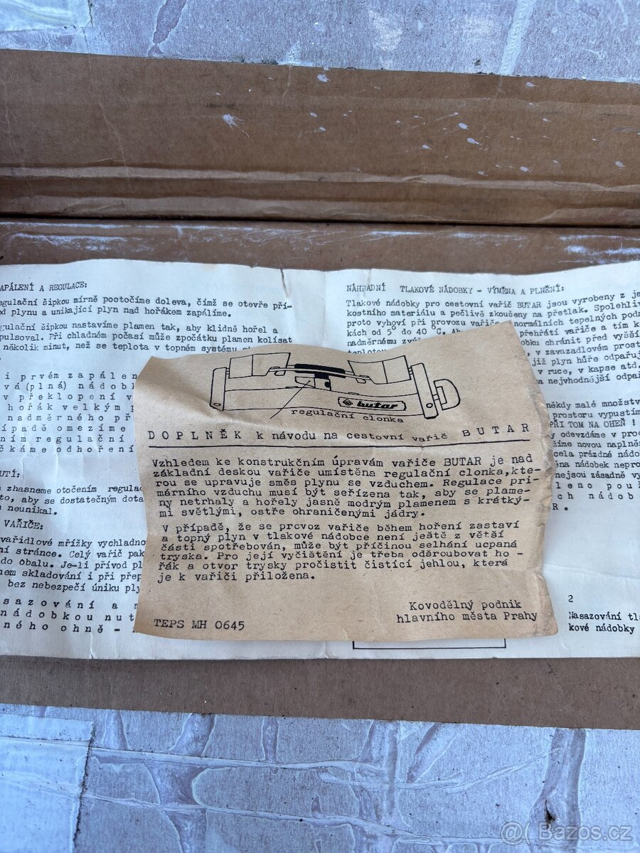 Dobový plynový vařič Butar - 7