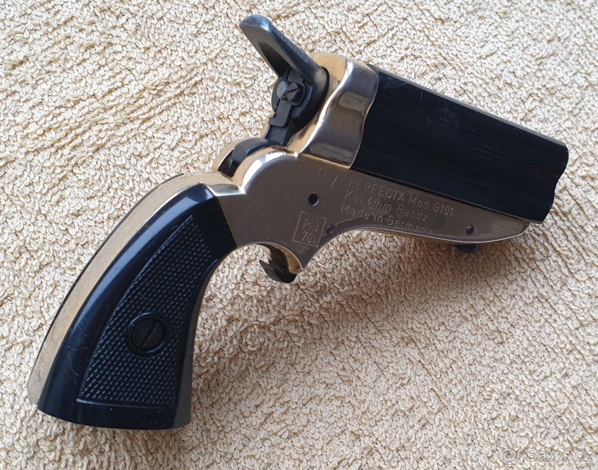 Derringer Perfecta cal.4mmRF SA zdobený Top - 7