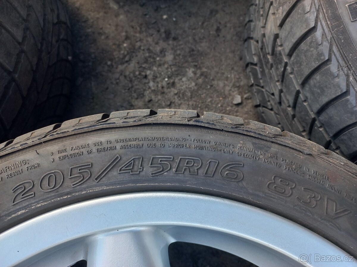 Prodám sadu ALU kol POWERTECH 205/45R16 letní - 7