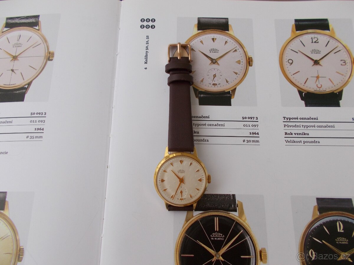 luxusni vzacne zlacene hodinky prim Hvězdičky 1964 funkcni - 7