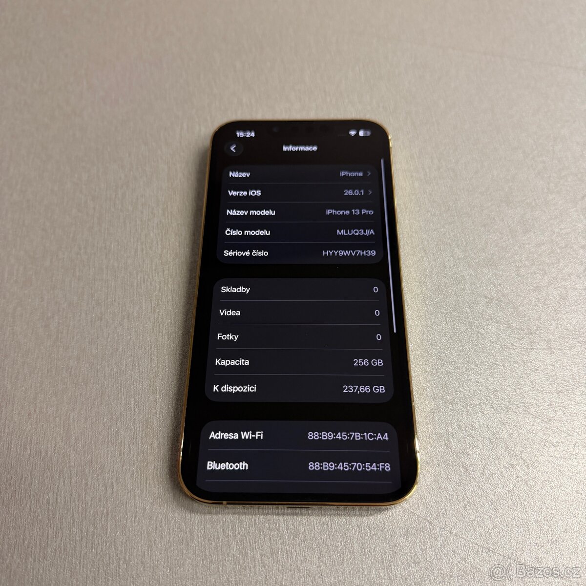 iPhone 13 Pro 256GB zlatý, bez škrábance, rok záruka - 7