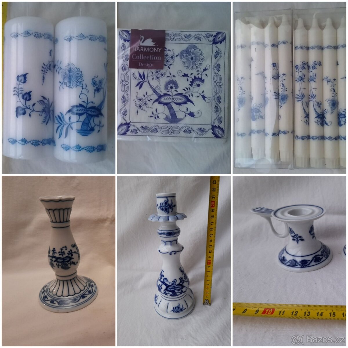 Cibulák souprava slánek/ i jednotlivě / stolní doplnky I.Tř. - 7
