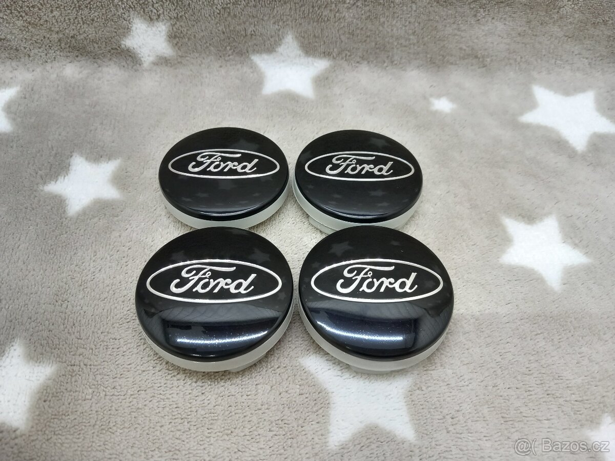 Středové krytky Ford, 54x52mm Černé - 7
