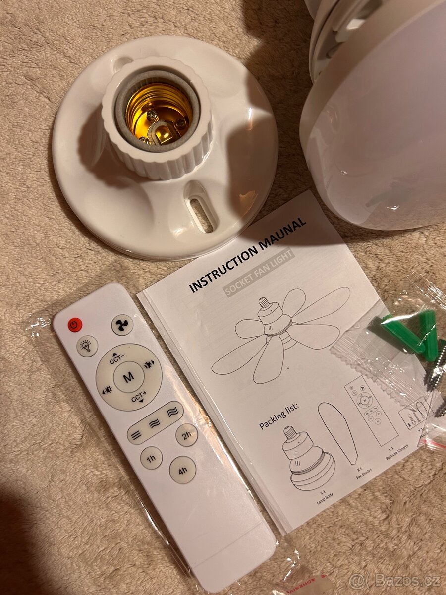 Stropní ventilátor s osvětlením - 7