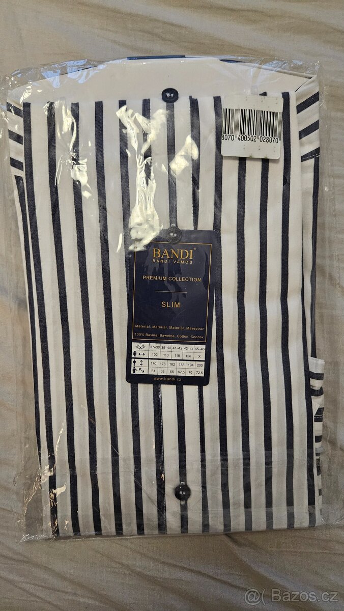 Nová košile značky Trussardi vel 42. a Bandi Vamos košile - 7