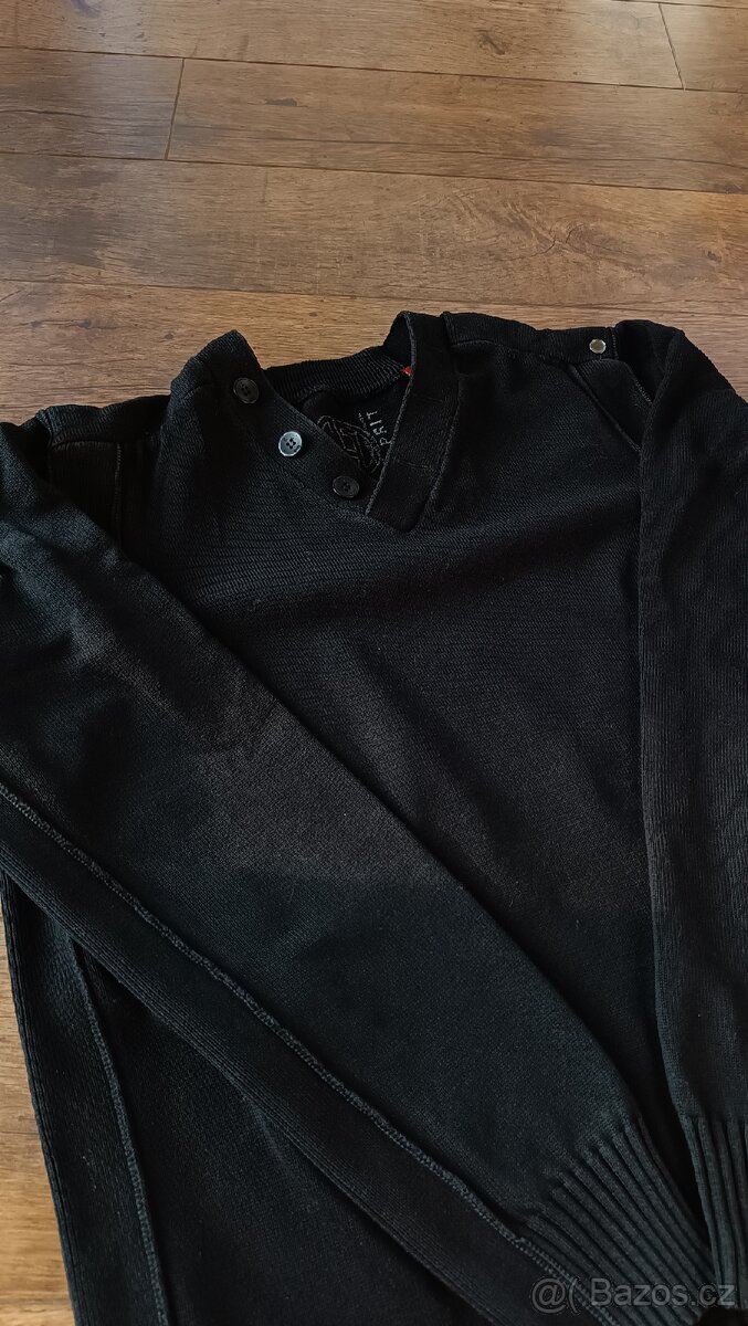 Černý pánský svetr Esprit, vel L - 7