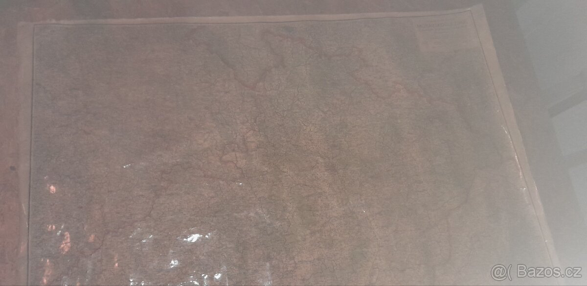 Stará mapa Moravy z roku cca 1930 - 7