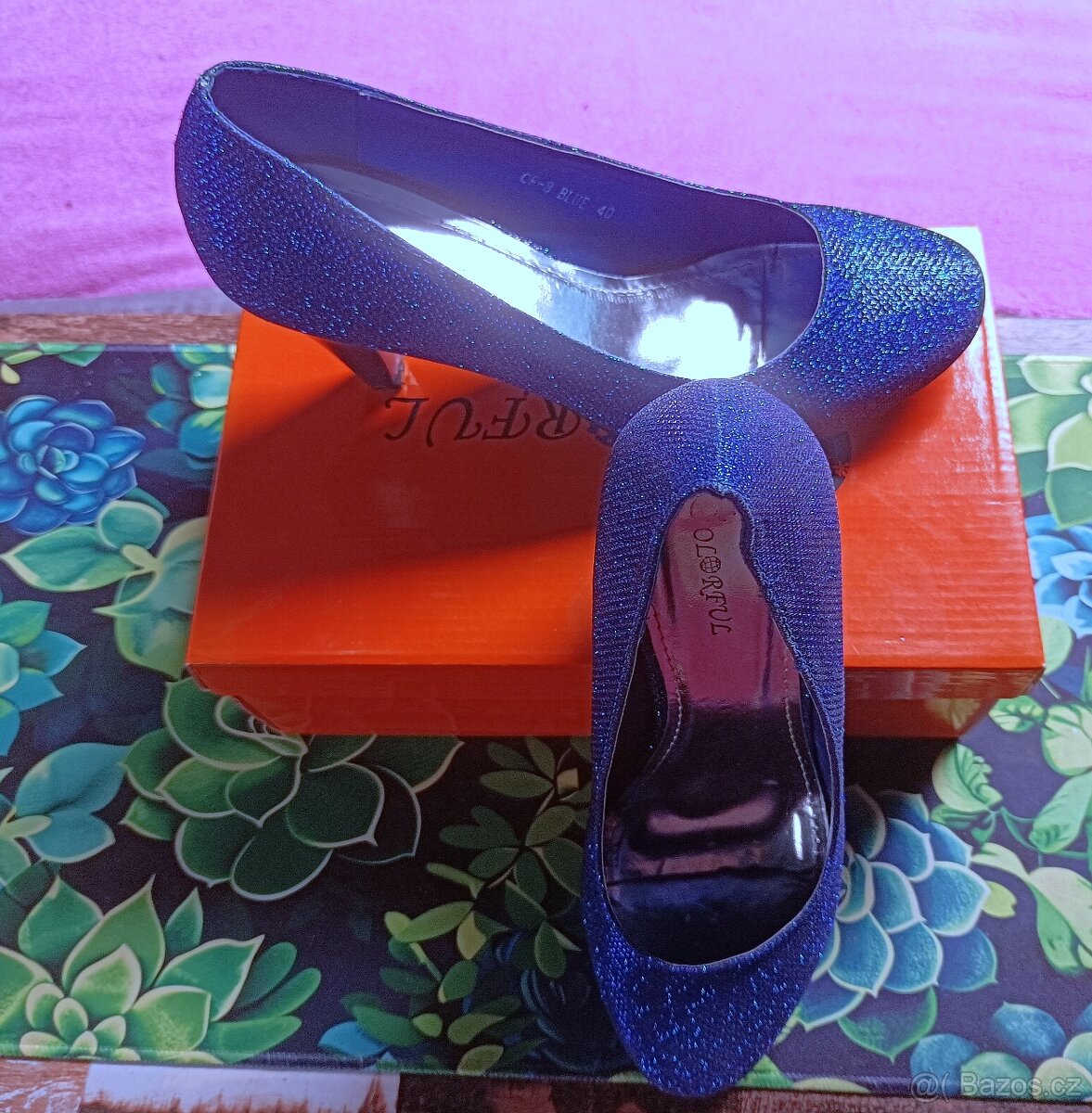 Plesové modré lodičky - 7