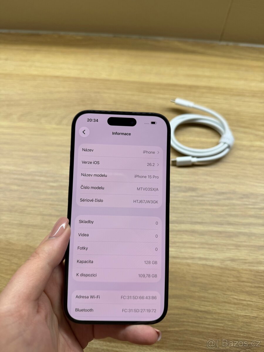 IPhone 15 Pro, 128GB, modrý titan - 7