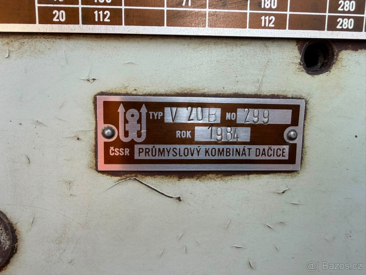 Sloupová vrtačka TOS V20B – vrtání do 20 mm - 7