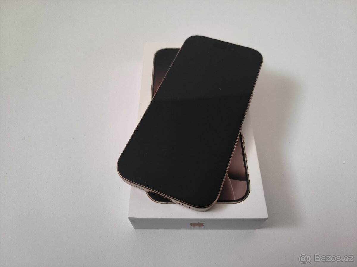 apple iphone 16 PRO 128gb Desert Titanium / Batéria 93% - 7