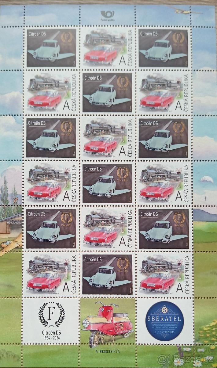 0 Euro Souvenir Citroen DS Fantomas konvolut komplet pouze 2 - 7