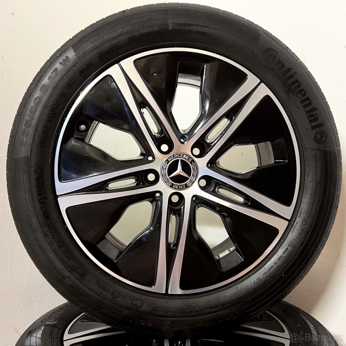 MERCEDES C W205 5x112 R17 ET48.5+LETNÍ 225/50R17 - 7