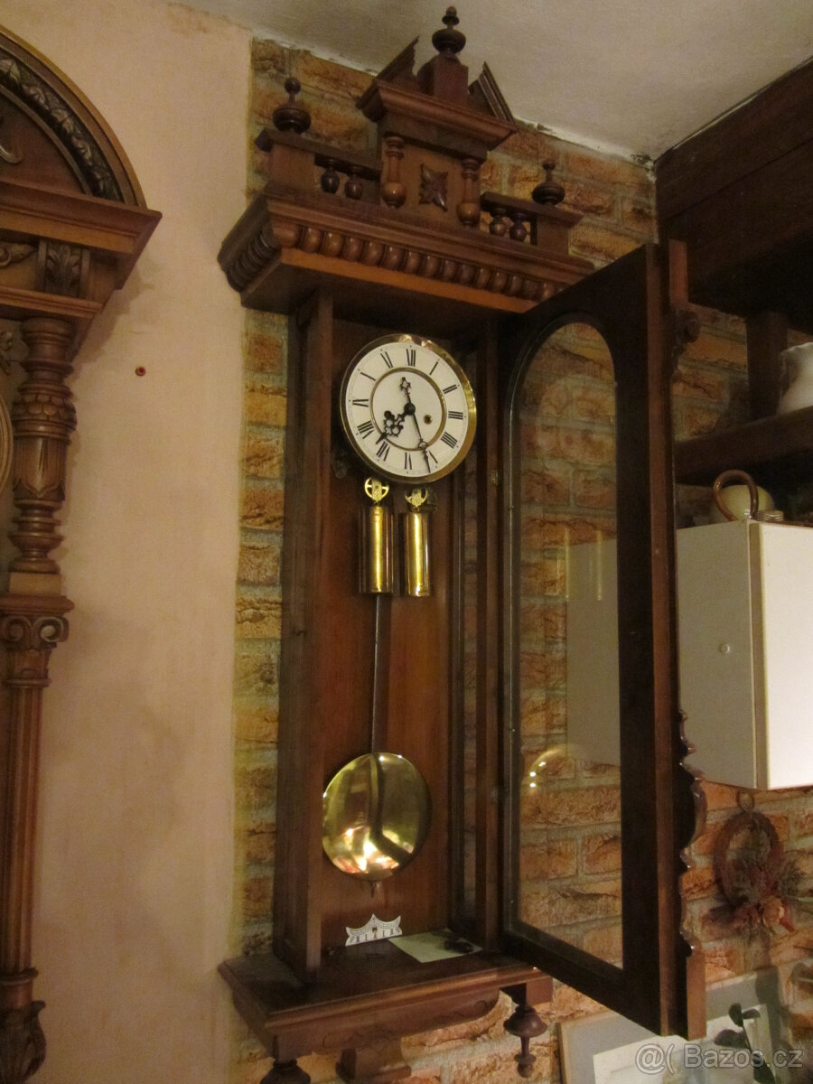 dvouzávažové hodiny Gustav Becker - 7