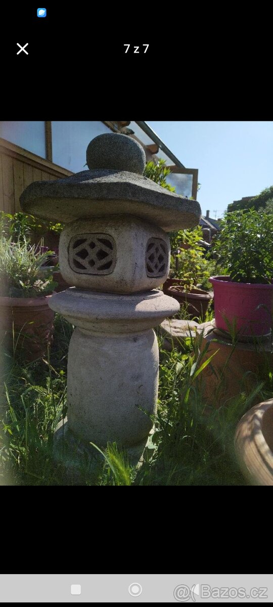 Zahradni dekorace japonske lampy beton i jednotlive - 7