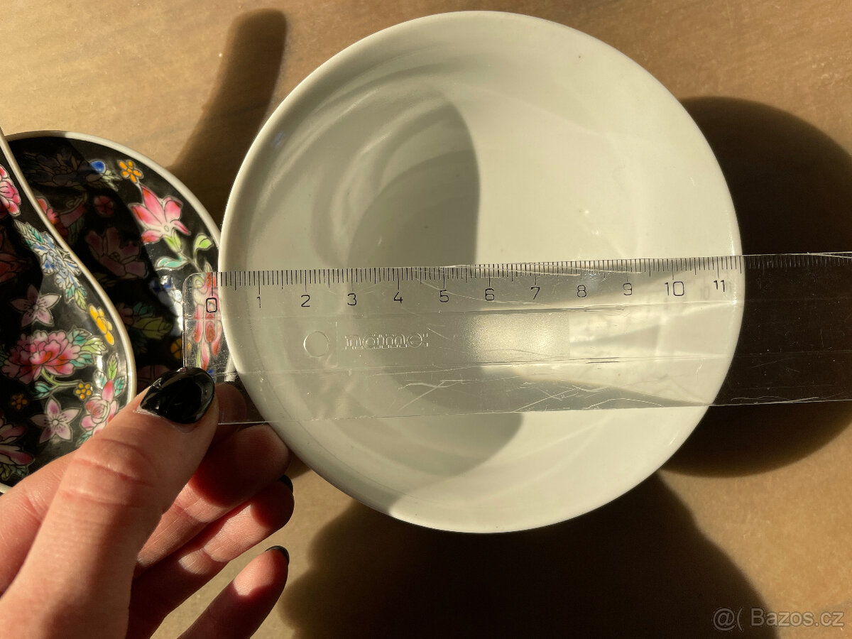 Čínský porcelán - 3 dílná sada na polévku - 7