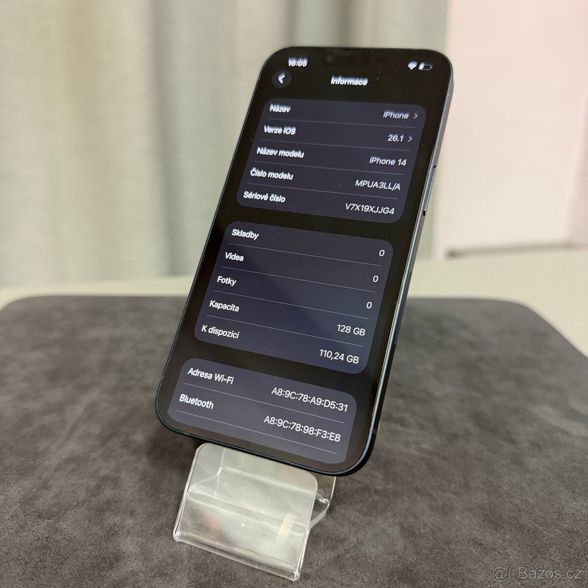 iPhone 14 128GB černý, pěkný stav, 12 měsíců záruka - 7