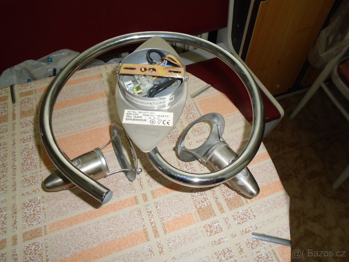 Prodám stolní lampičky,stínidla,nový lustr - 7