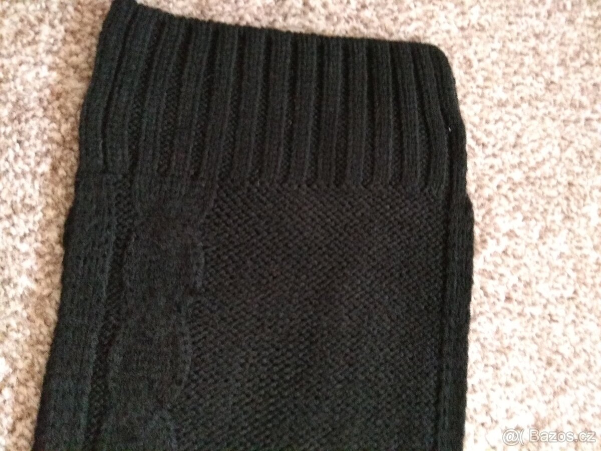 Nová dámská zimní šála Alpine Pro - černá, akryl - 7