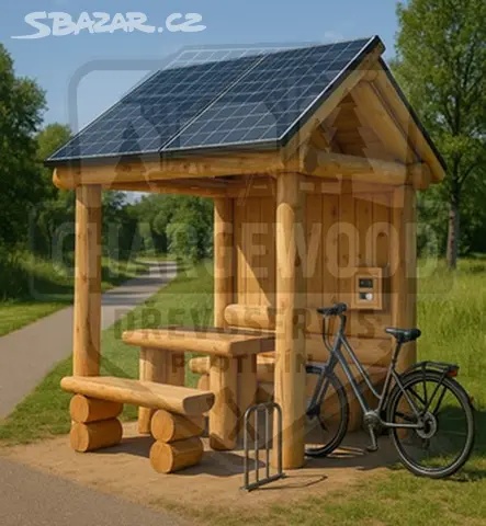 Solární odpočívadlo s nabíjením elektrokol a USB - 7