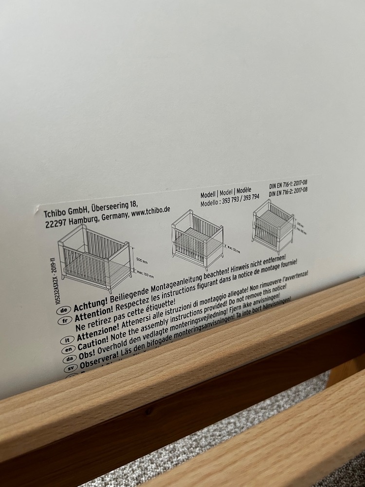 Rostoucí postýlka TCHIBO - 7