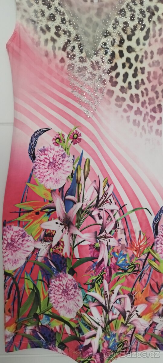 Prodám nádherné nové luxusní dámské šaty Zn.Guess v.38/40 - 7