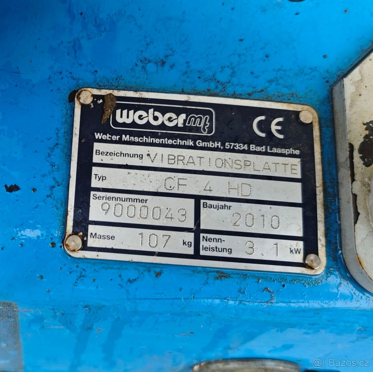 Vibrační deska Weber CF4HD - 7