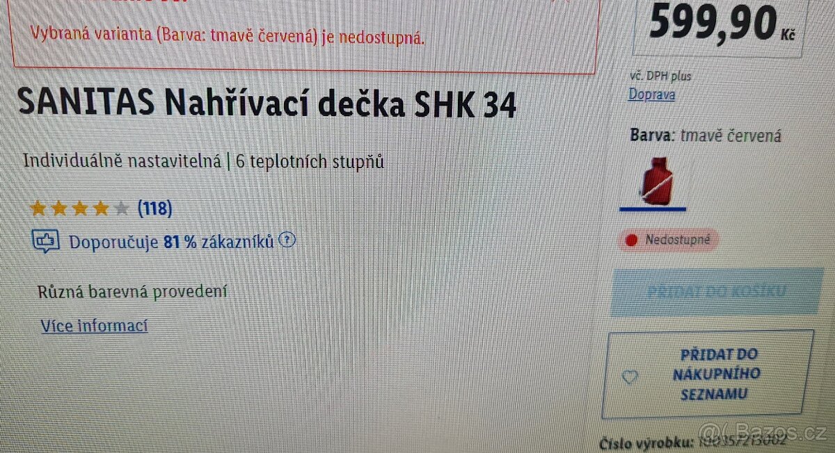 Nahřívací dečka - 7